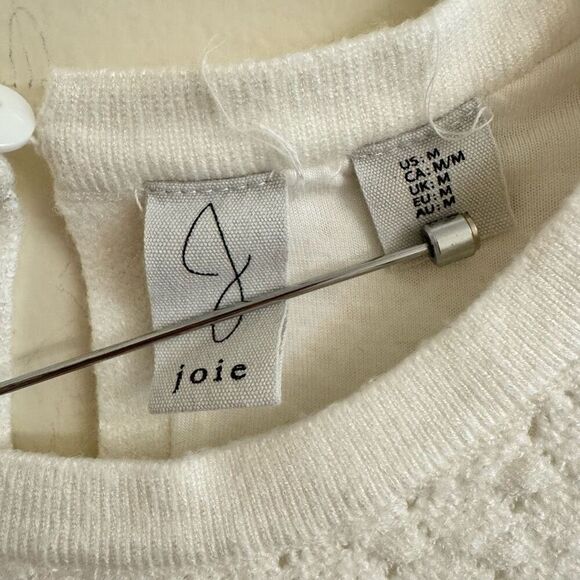 Joie Sleeveless Knit Sweater Dress Winter White Size Medium - Picture 4 of 6